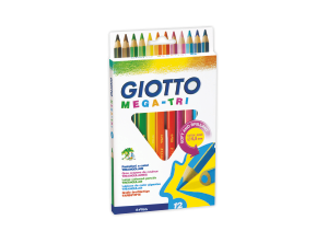 Giotto Mega - Tri 12 Renk Kuru Boya