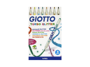 Giotto Turbo Glitter - Simli Keçeli Kalem 8 li