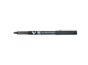 Pilot V5 Hi-Tecpoint 0.5 İğne Uçlu Sıvı Mürekkepli Kalem - Siyah