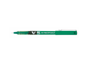 Pilot V5 Hi-Tecpoint 0.5 İğne Uçlu Sıvı Mürekkepli Kalem - Yeşil