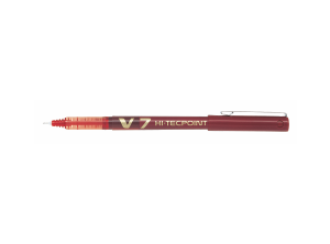 Pilot V7 Hi-Tecpoint 0.7 İğne Uçlu Sıvı Mürekkepli Kalem - Kırmızı