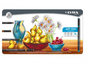 Lyra Hi-Quality Art Pen 30 Renk Metal Kutu