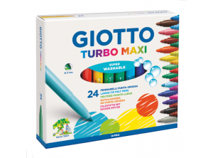 Giotto Turbo Color Maxi - Keçeli Kalem 24 lü