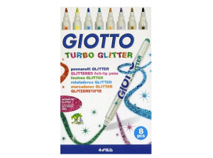 Giotto Turbo Glitter - Simli Keçeli Kalem 8 li