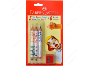 Yüz Boyama Kalemi 6 Renk (Faber Castell)